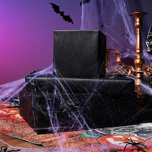 Miniatura 3 de BIOBROWN Rollo de papel de regalo de estraza negro, 17 pulgadas x 33 pies (47 pies cuadrados total) Papel de regalo de color sólido mate, papel