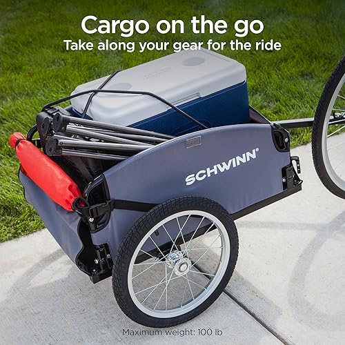 Miniatura 2 de Schwinn Day Tripper and Porter - Remolque para bicicleta de carga remolque detrás no para niños o animales varios colores