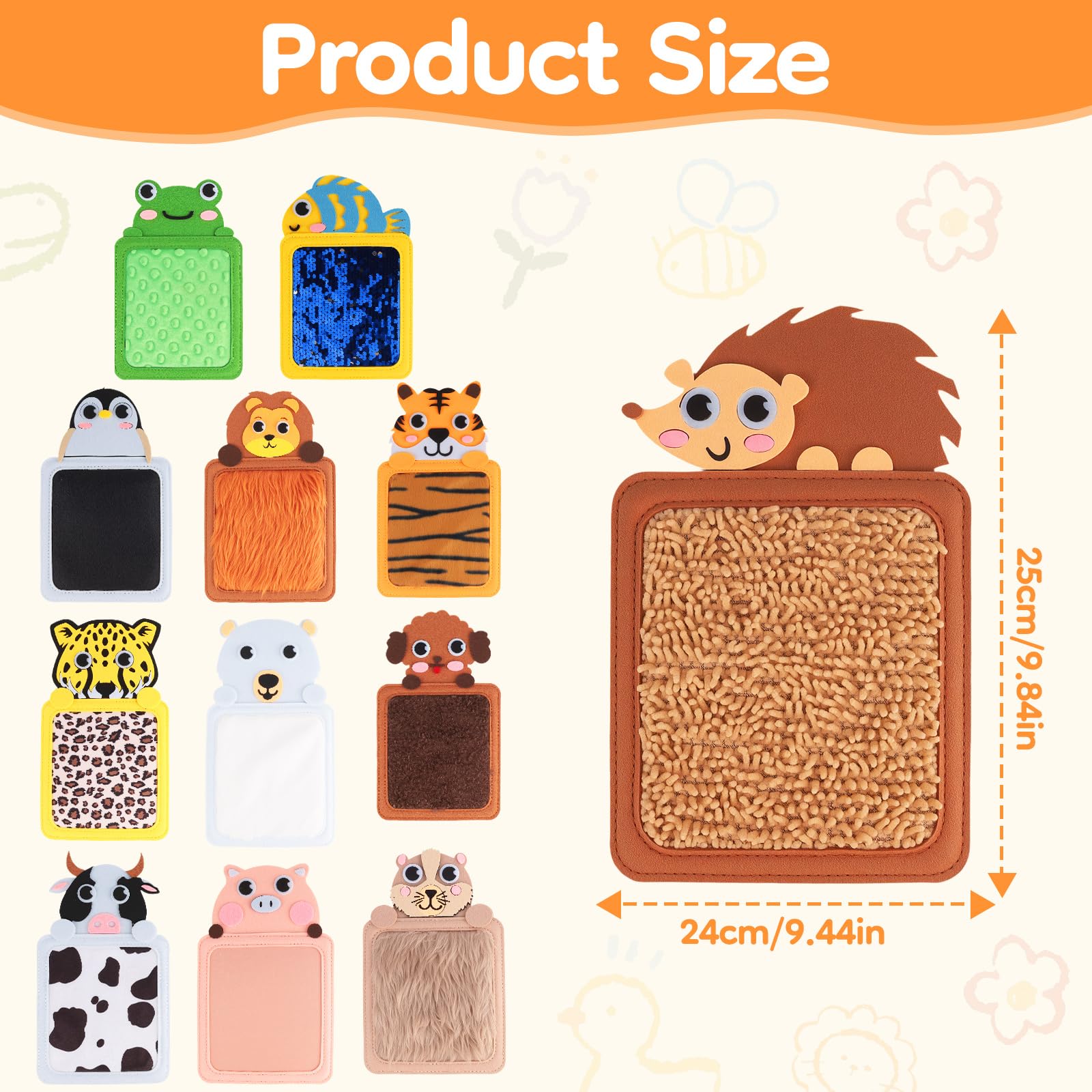12 Pcs Sensory Mats for Kids - Image 2