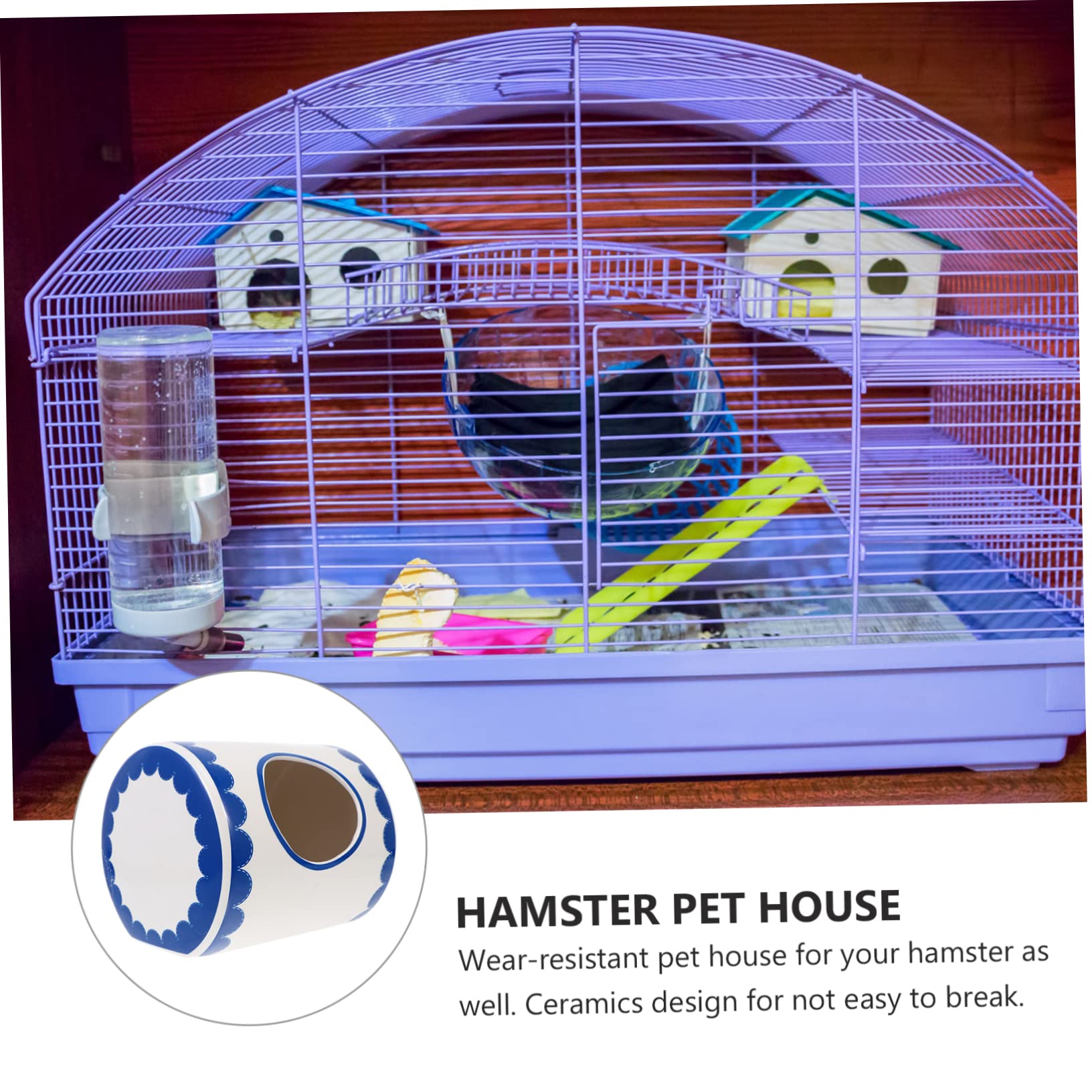 POPETPOP Keramik Hamsterhaus Kühlt im Sommer für Hamster und Igel
