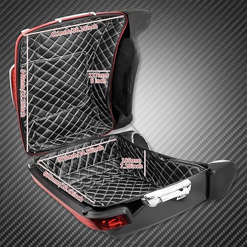 Miniatura 6 de Paquete turístico para motocicleta King Touring, insertos para Harley Touring Road King, Road Glide, Street Glide, Electra Glide 2014-2025 (hilo