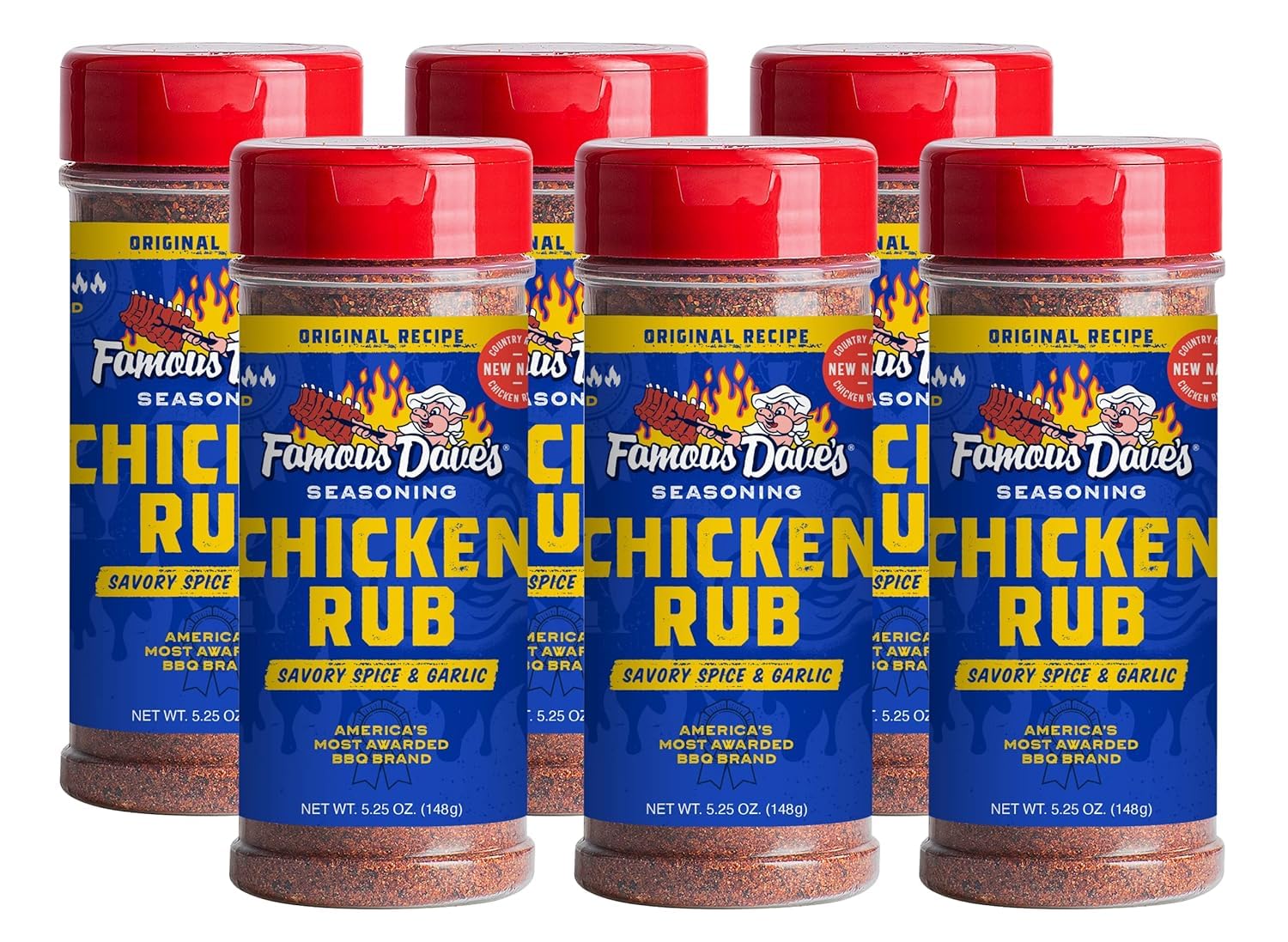 Famous Dave's - 6 pck, Chicken Rub Seasoning (31.50 oz.)