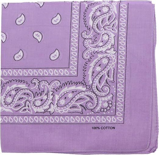 Motique Accessories 22 Inch Cotton Paisley Bandana