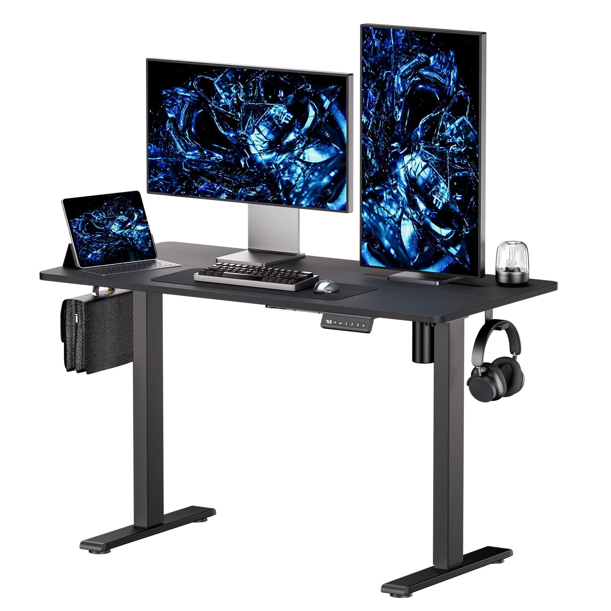 SOHOMACH Electric Standing Desk - Adjustable Height with Memory Preset, 120 x 60 cm Ergonomic Design Home Office Standing Desk