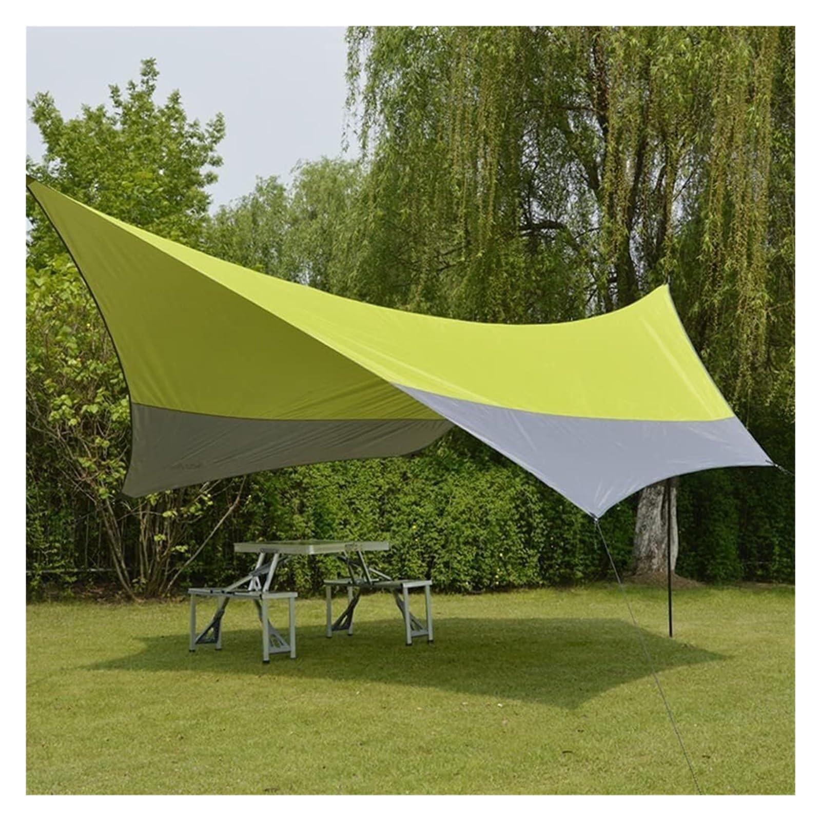 Telo da Campeggio Pesante, Riparo da Campeggio Portatile, Tenda da Pioggia for Amaca, Telo da Campeggio Leggero Oxford 210D, 500 * 450 cm