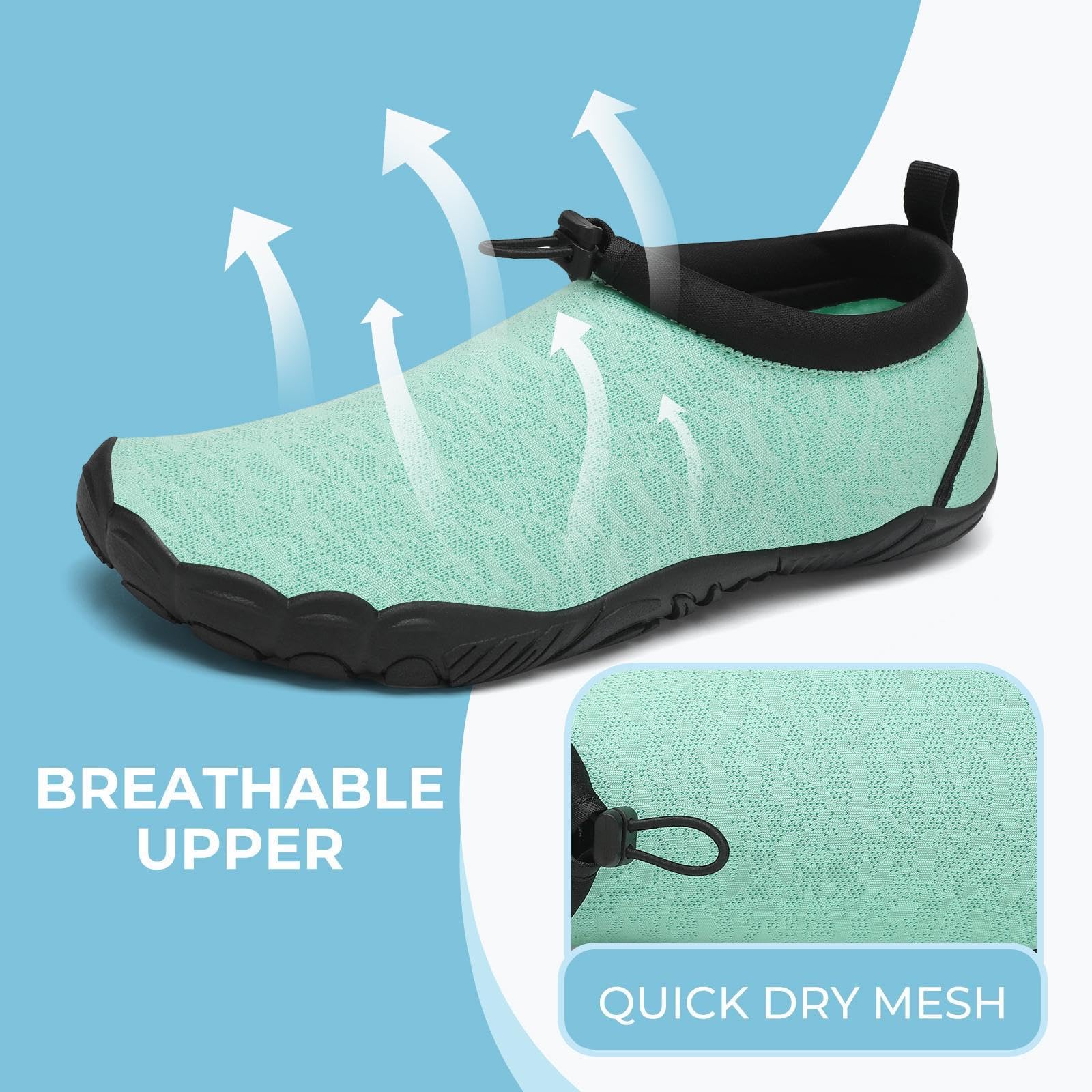 Mishansha Unisex Sport Acquatici Scarpe Donna Leggero Antiscivolo Scarpe da Surf Uomo Summer Immersione Scarpette per Beach Swim Yoga 36-46EU