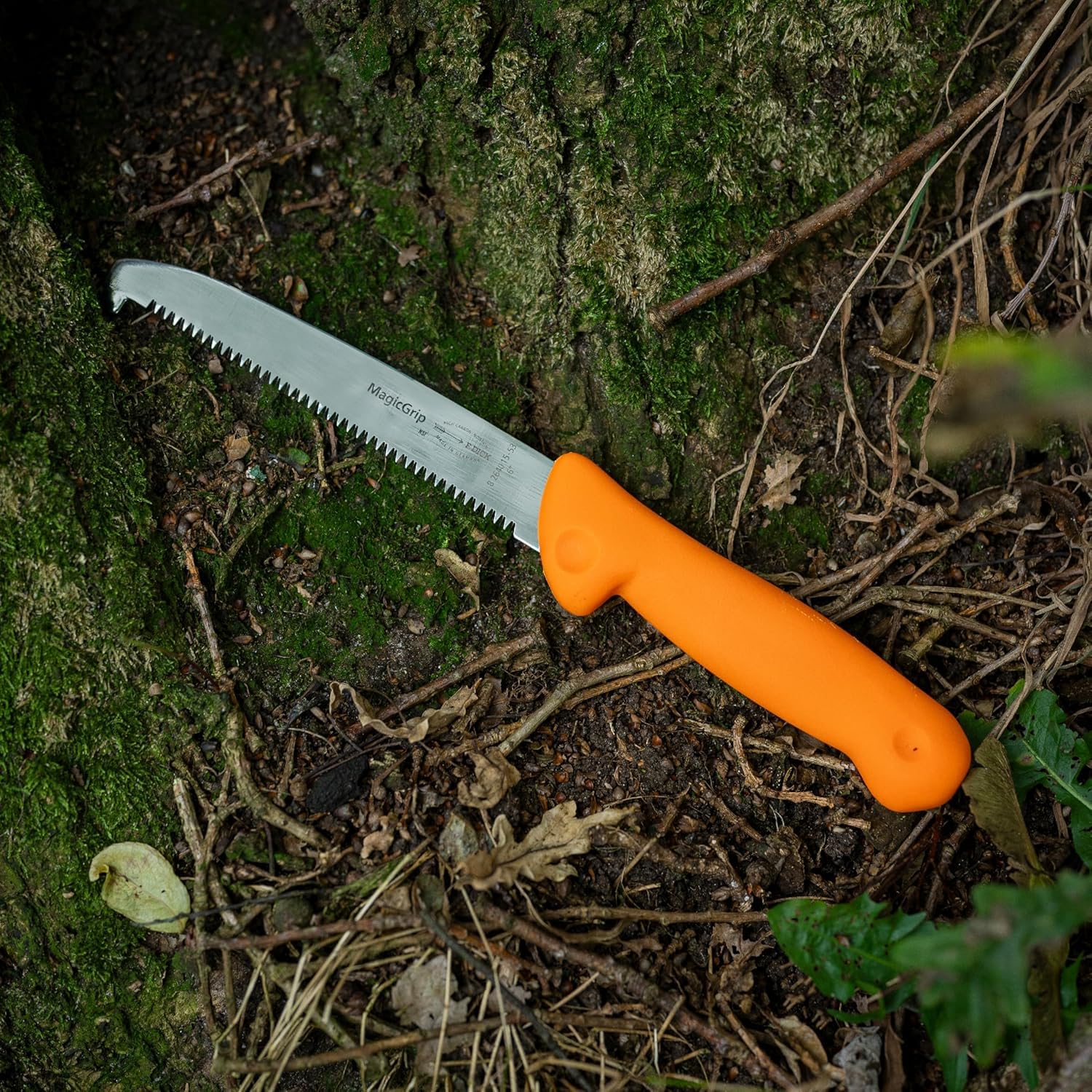 DICK Jagdknochensäge 15 cm (Maße 29,80 x 3 x 4 cm, Farbe Orange, rostfreies Stahl, Jagdmesser, Knochensäge) 82640151-53