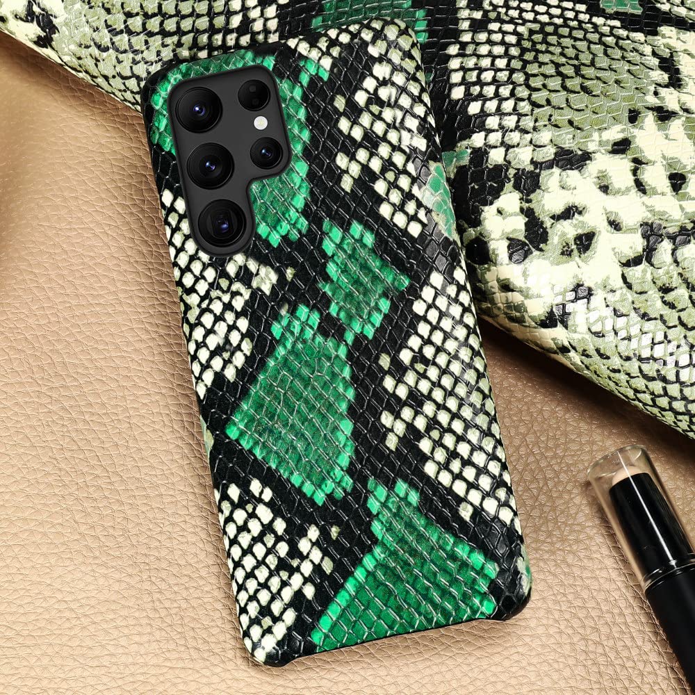 Funda de Cuero para Samsung Galaxy S24 S22 S23 Ultra S21 FE S22 Plus Note 20 Ultra 10 A54 A55 A53 5G, Cowhide 1, para Galaxy A54 5G, A546 (Todos)