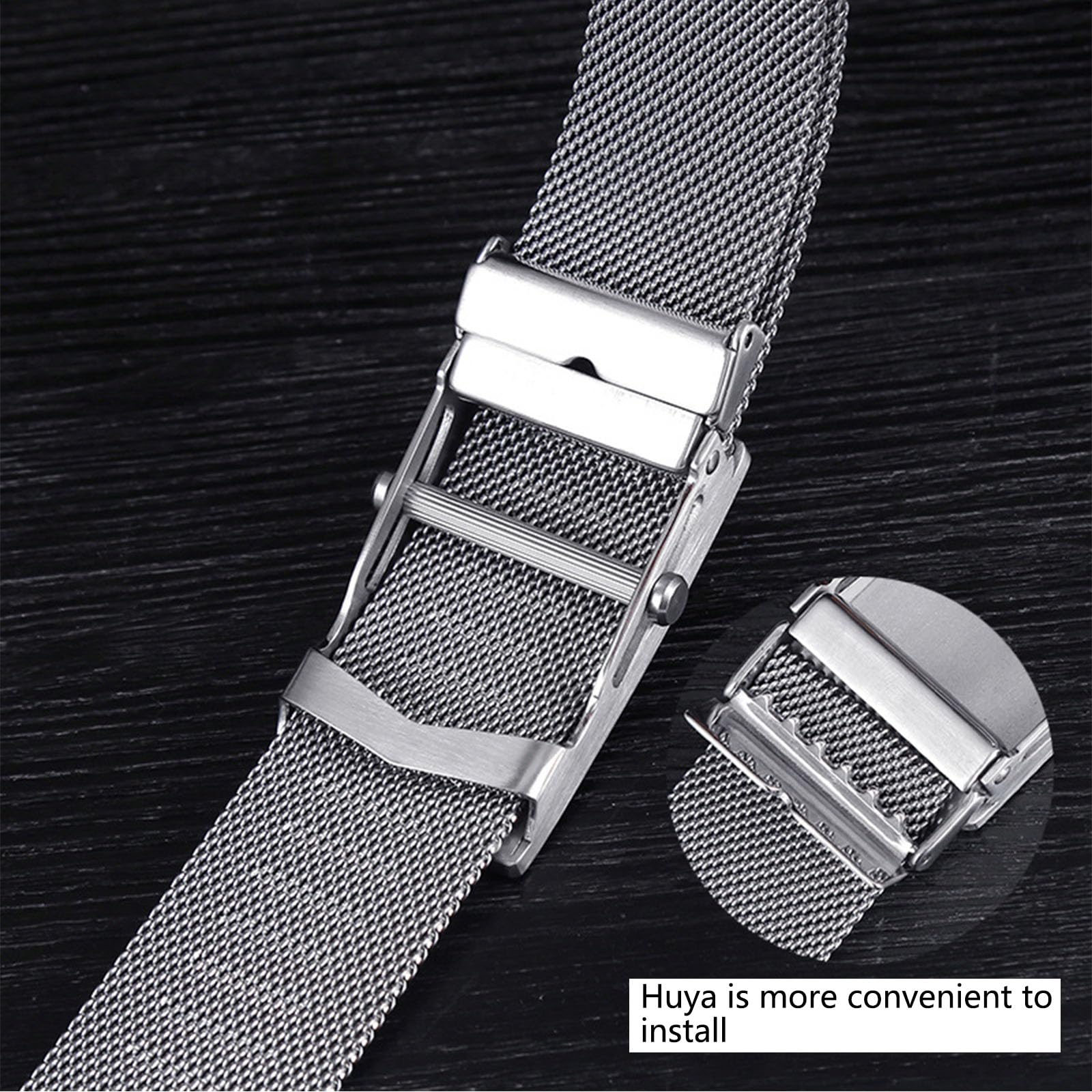 Ceintures tressées en acier inoxydable pour hommes, ceinture magnétique en métal avec boucle automatique en acier inoxydable à motif animal 3D