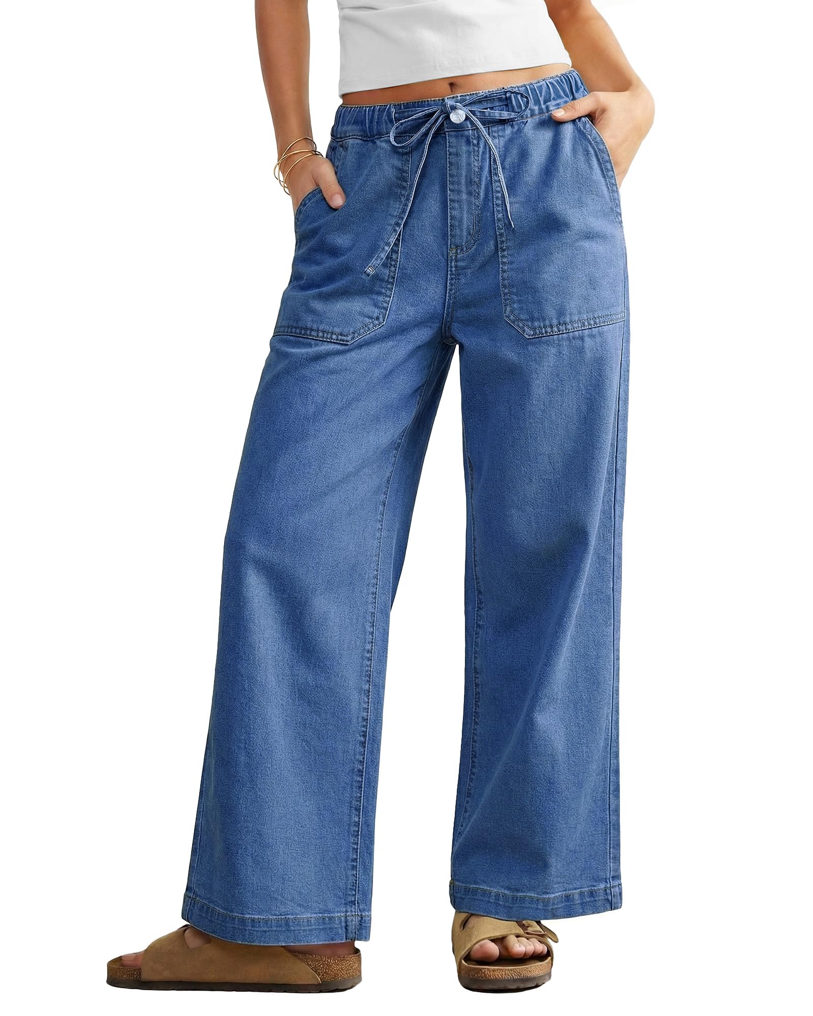 GRAPENT Wide Leg Jeans for Women