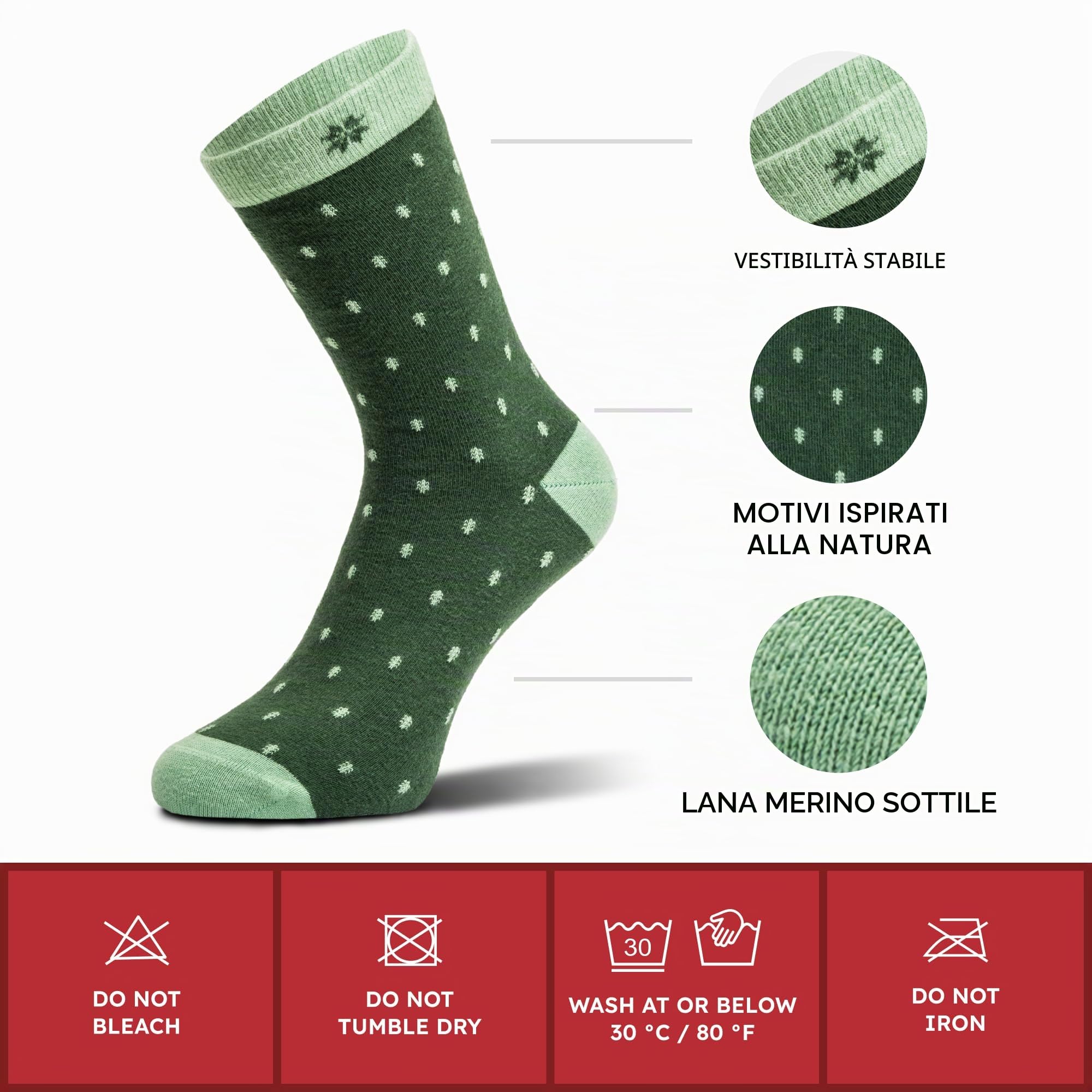NORDIC Socks Calze Dress Standard Lana Merino 5 paia | Vestibilità Perfetta, Anti-Vesciche, Lana Merino Sottile