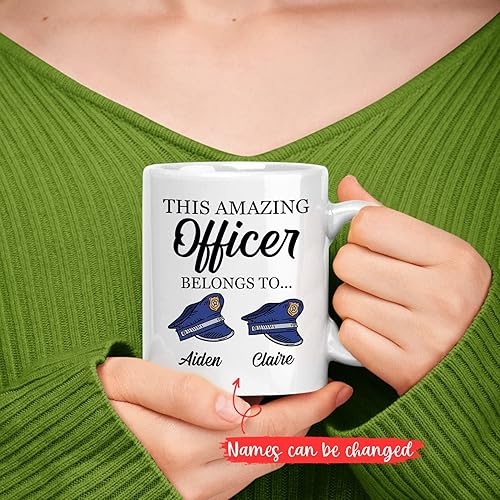 Miniatura 99 de Taza de café personalizada con texto en inglés "The One Where Becomes a Cop", taza de café blanca de 11 onzas, 15 onzas Taza blanca Becomes A