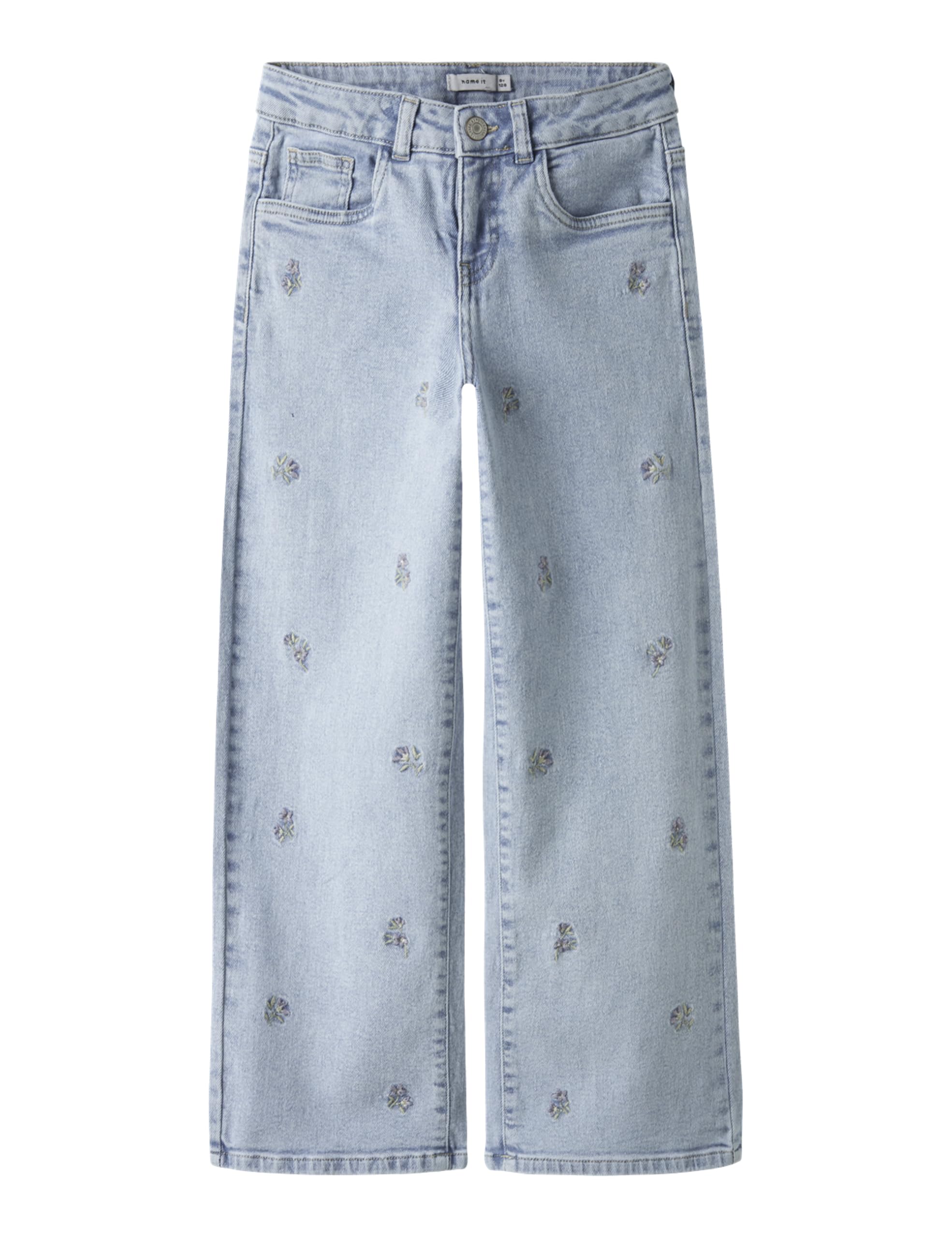Name It Damen Light Blue Denim Girl Jeans Wide Leg
