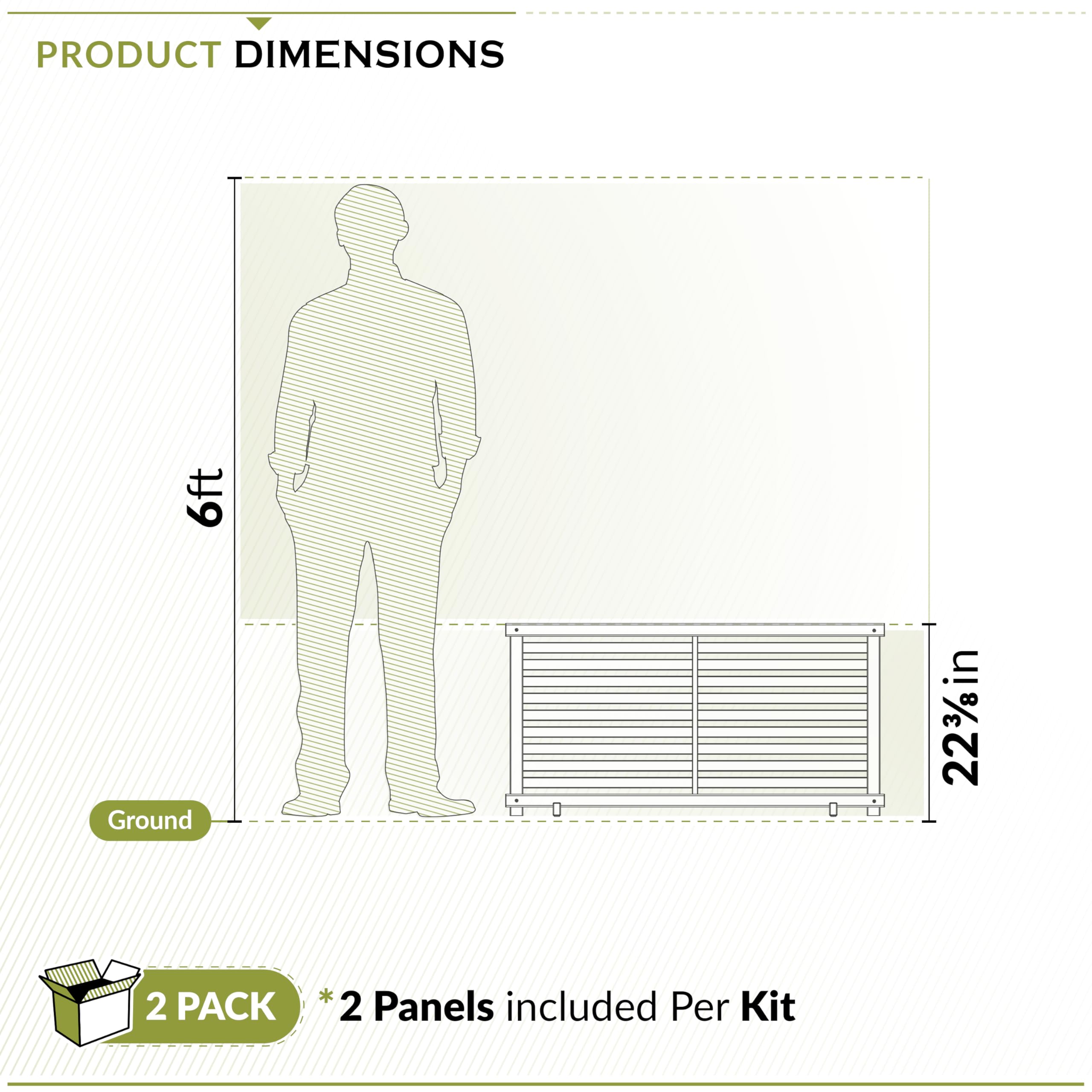 Zippity Outdoor Products ZP19072 1.9 H x 3.6 ft W WoodTek Vinyl