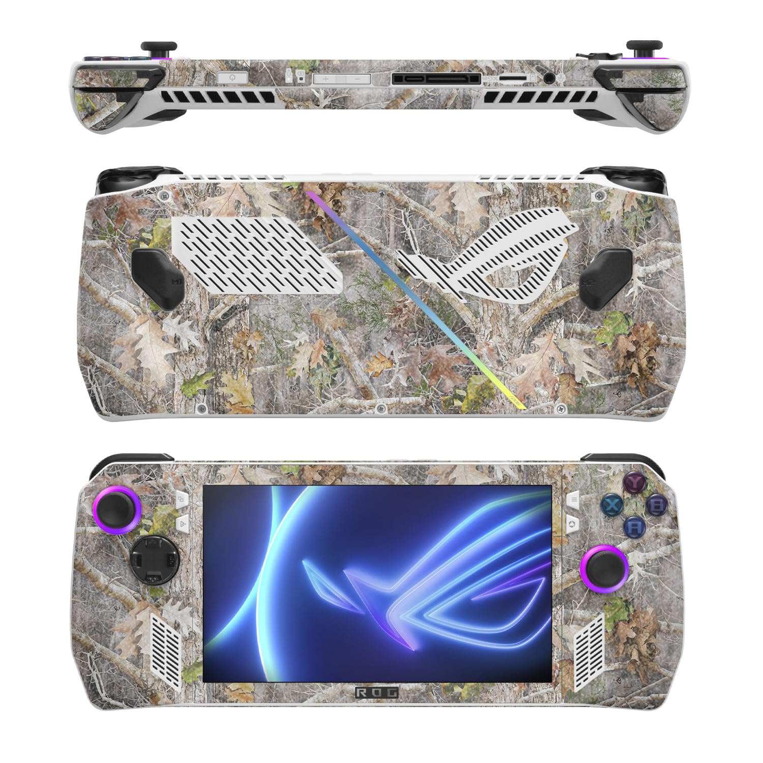 MightySkins Glossy Glitter Skin Compatible with Asus ROG Ally - Kanati | Protective, Durable High-Gloss Glitter Finish | Easy to Apply, Remove, and Change Styles