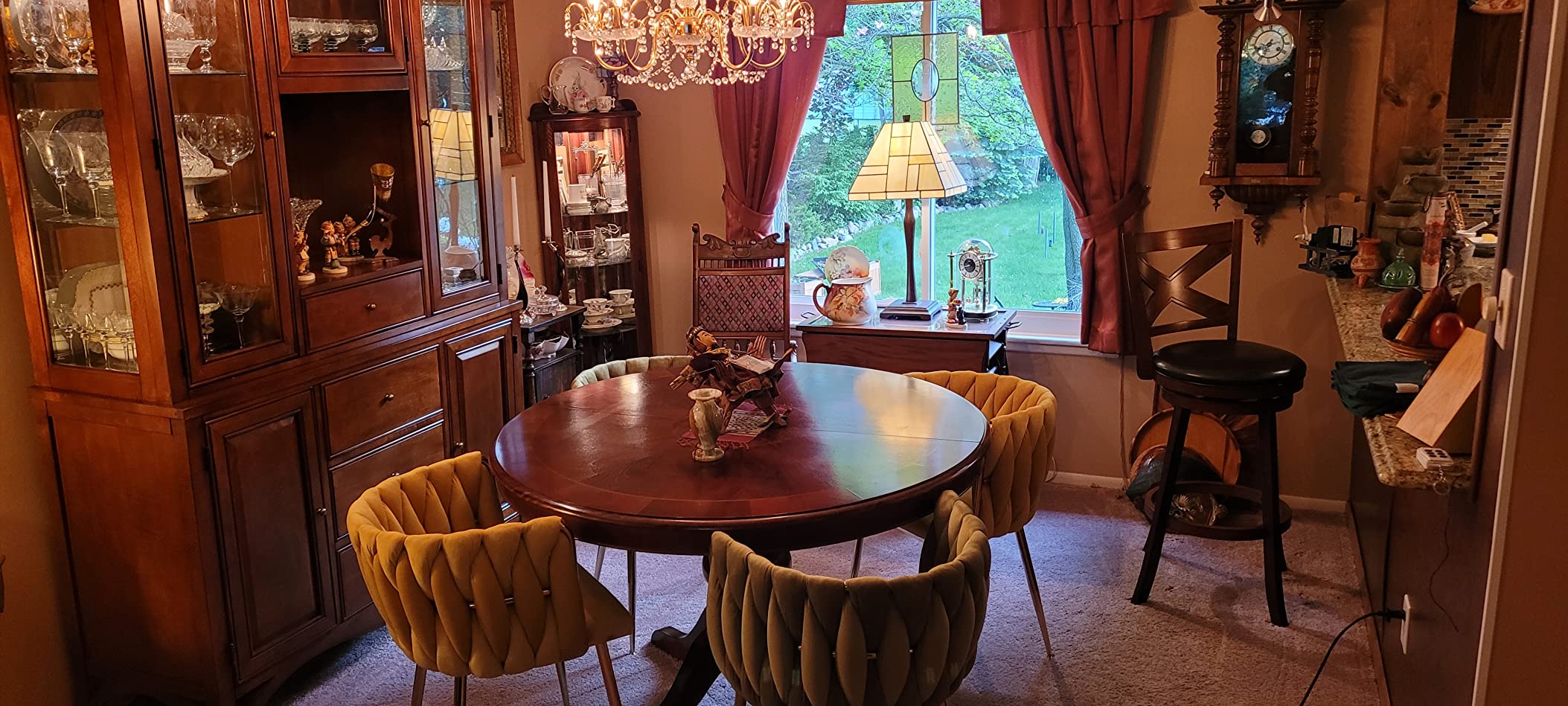 35/mo Finance NIOIIKIT Modern Velvet Dining Chairs Set of 2 Hand