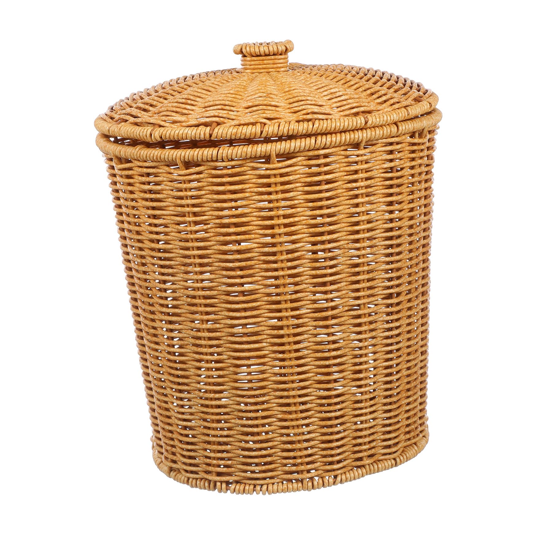 Panier à linge avec couvercle en PP Happyyami pour le rangement de la chambre