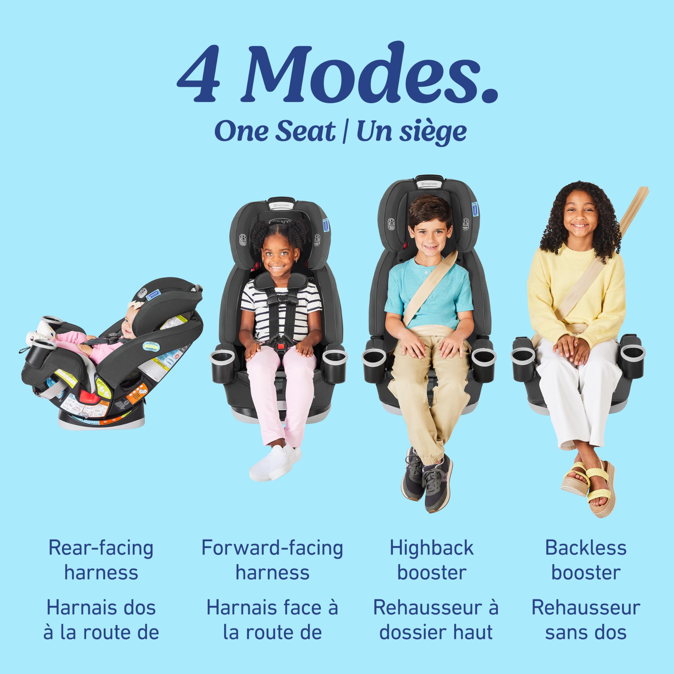 Graco 4Ever 4-in-1 Car Seat, Hancock - 2