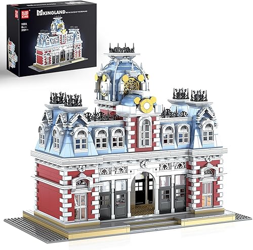 Mould King Arquitectura Dreamland House - Juguetes de construcción de casa de parque de atracciones, kit de bloques de construcción, decoración del