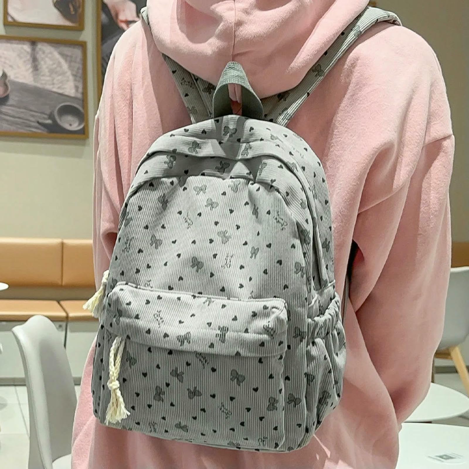 Rucksack Cord-Herbst-Winter-Rucksack Mit Großem Fassungsvermögen, Schule, Pendeln, Vielseitiger Rucksack, Outdoor-reiserucksack-a-1