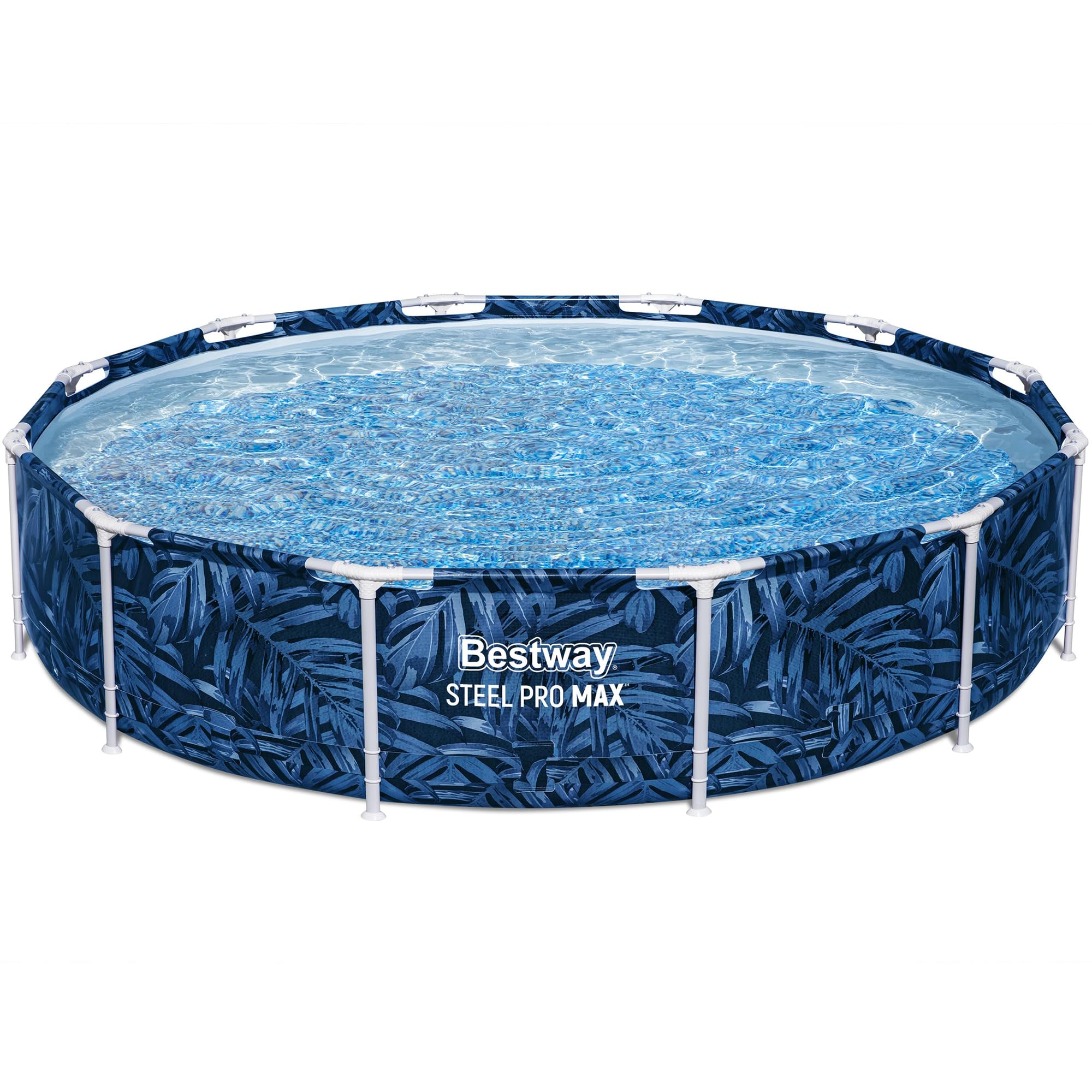 Photo 1 of Bestway: Steel Pro MAX - Round Swimming Pool Set - 12' x 30" Tropical - Above Ground, Tritech Construction, Filter Pump, Steel Frame, Click-Assembly