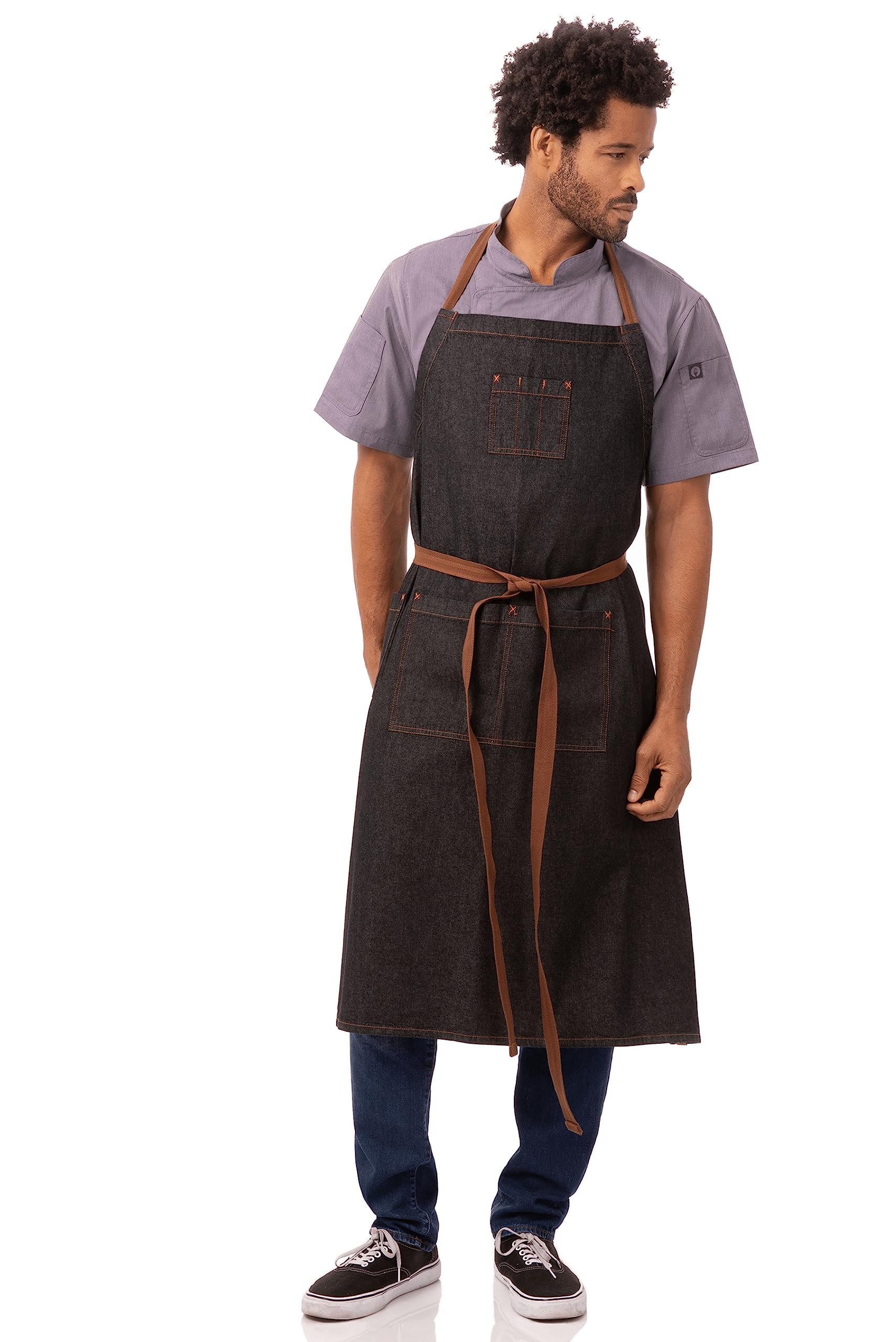 Chef Works Urban Memphis Latzschürze schwarz