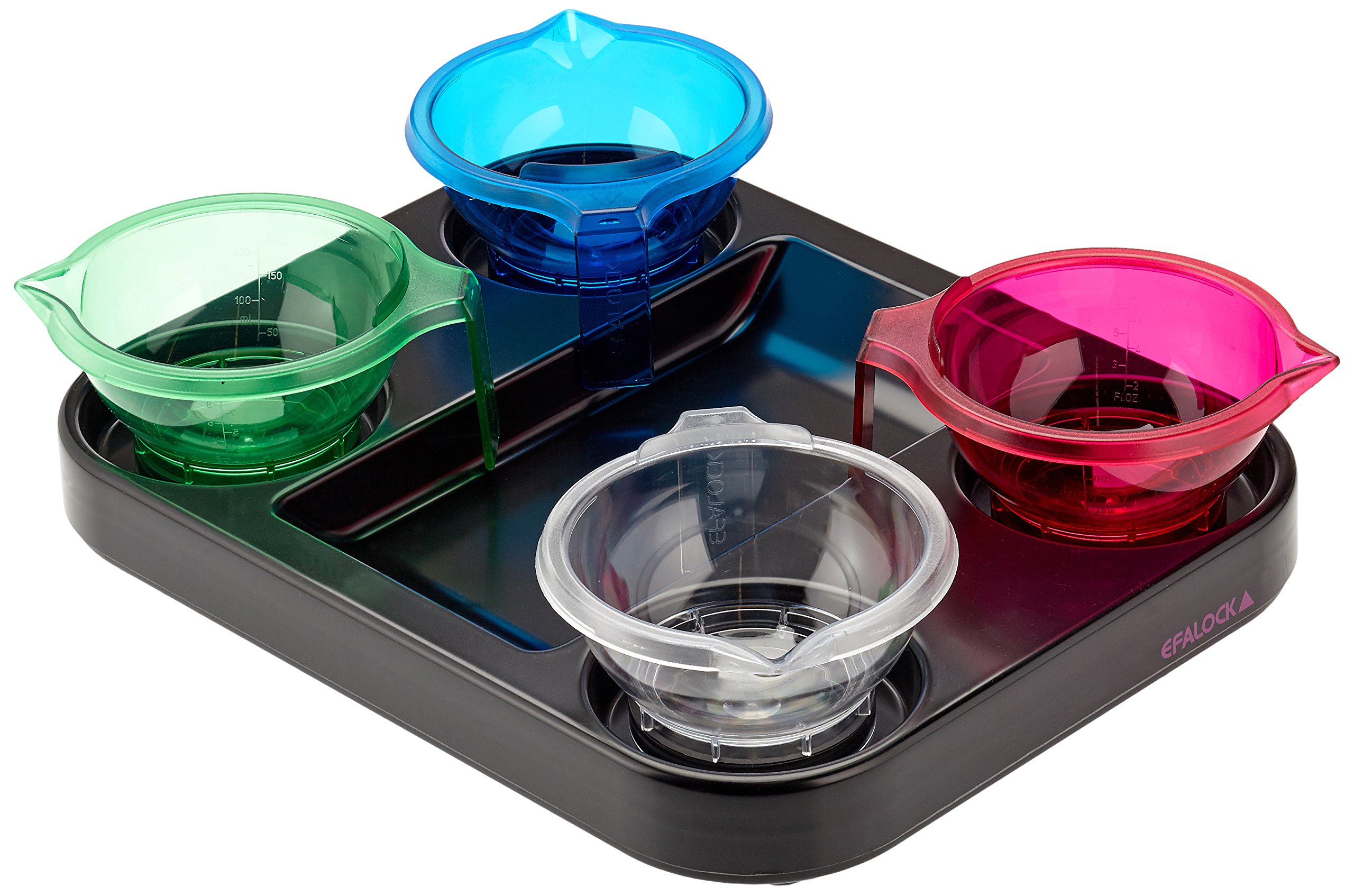 Efalock Professional Färbetablett Tray 4 Color für Färbewagen Piccolo, 1er Pack, (1x 1 Stück)