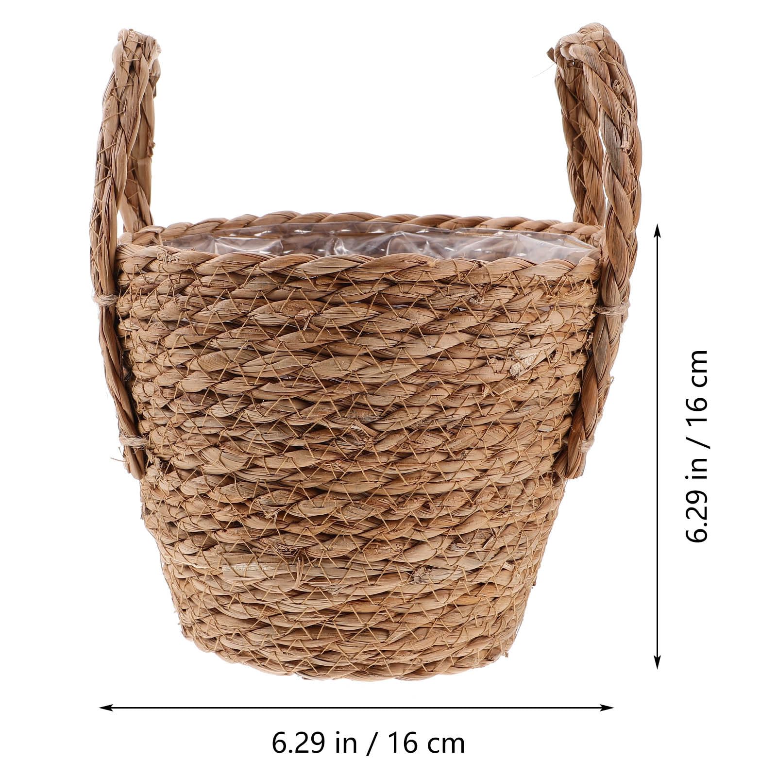 Amazon.com : Zerodeko Seagrass Planter Basket Straw Plant Baskets Woven  Basket Flower Plant Pot Wicker Plant Containers with Plastic Liner for  Indoor Plants Laundry Room 16cm Khaki : Patio, Lawn & Garden