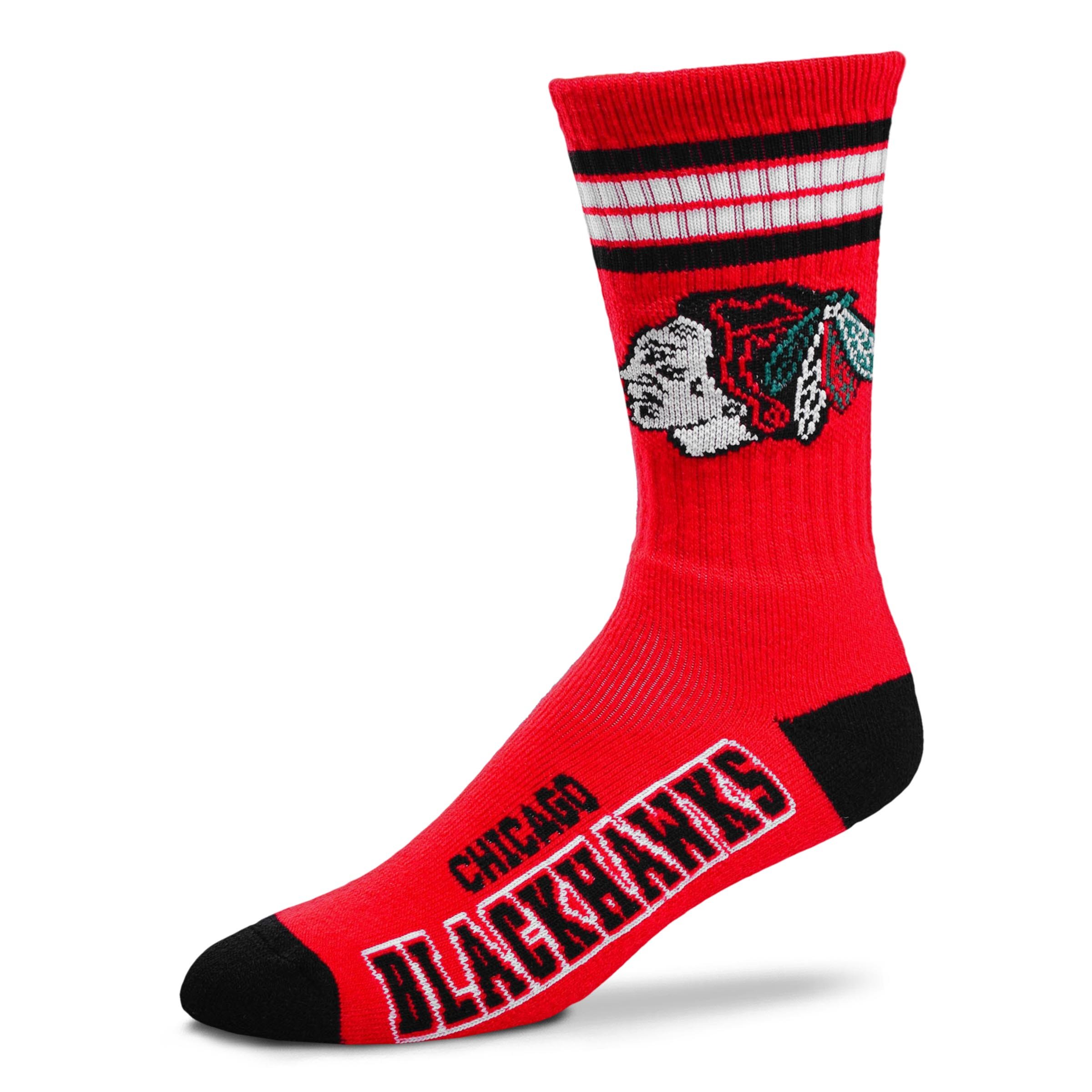 For Bare Feet NHL unisex-child 4 Stripe Deuce Crew Nhl