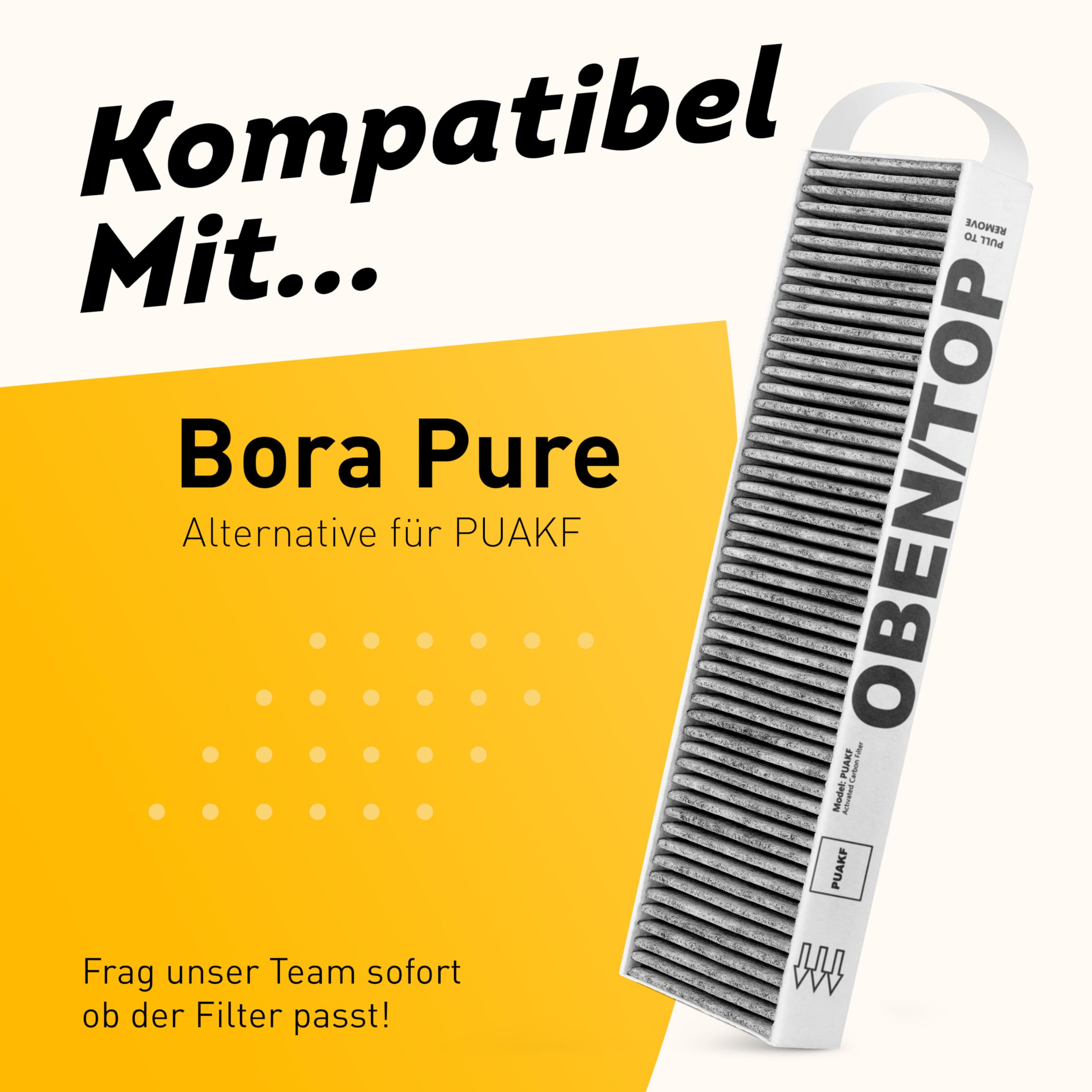 KF3TEC® Aktivkohlefilter (1 Filter) für Bora Pure PUAKF, für Ihr