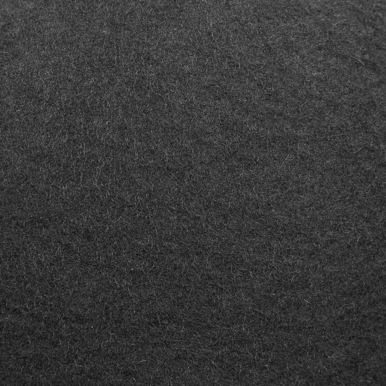 LIERYS Wollfilz Uni Melone Hut Ripsband einfarbig Made in Italy Damen und Herren Sommer Winter
