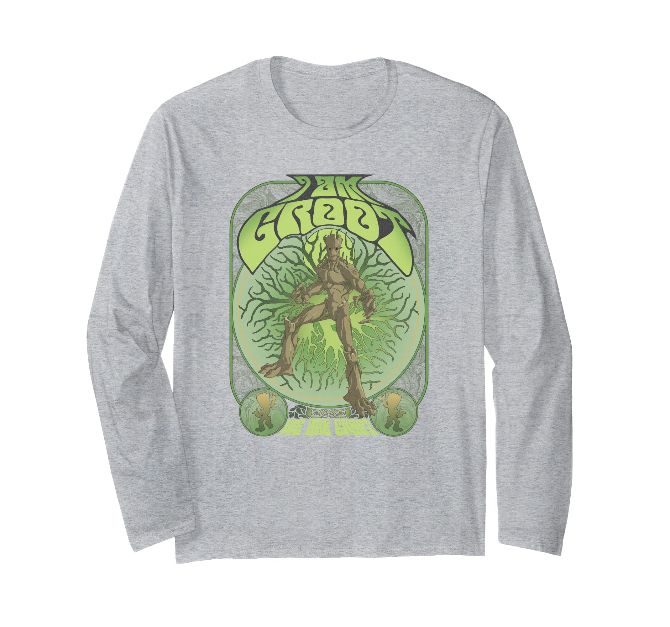 T-shirt Groot Marvel de qualité supérieure avec imprimé graphique vintage durable