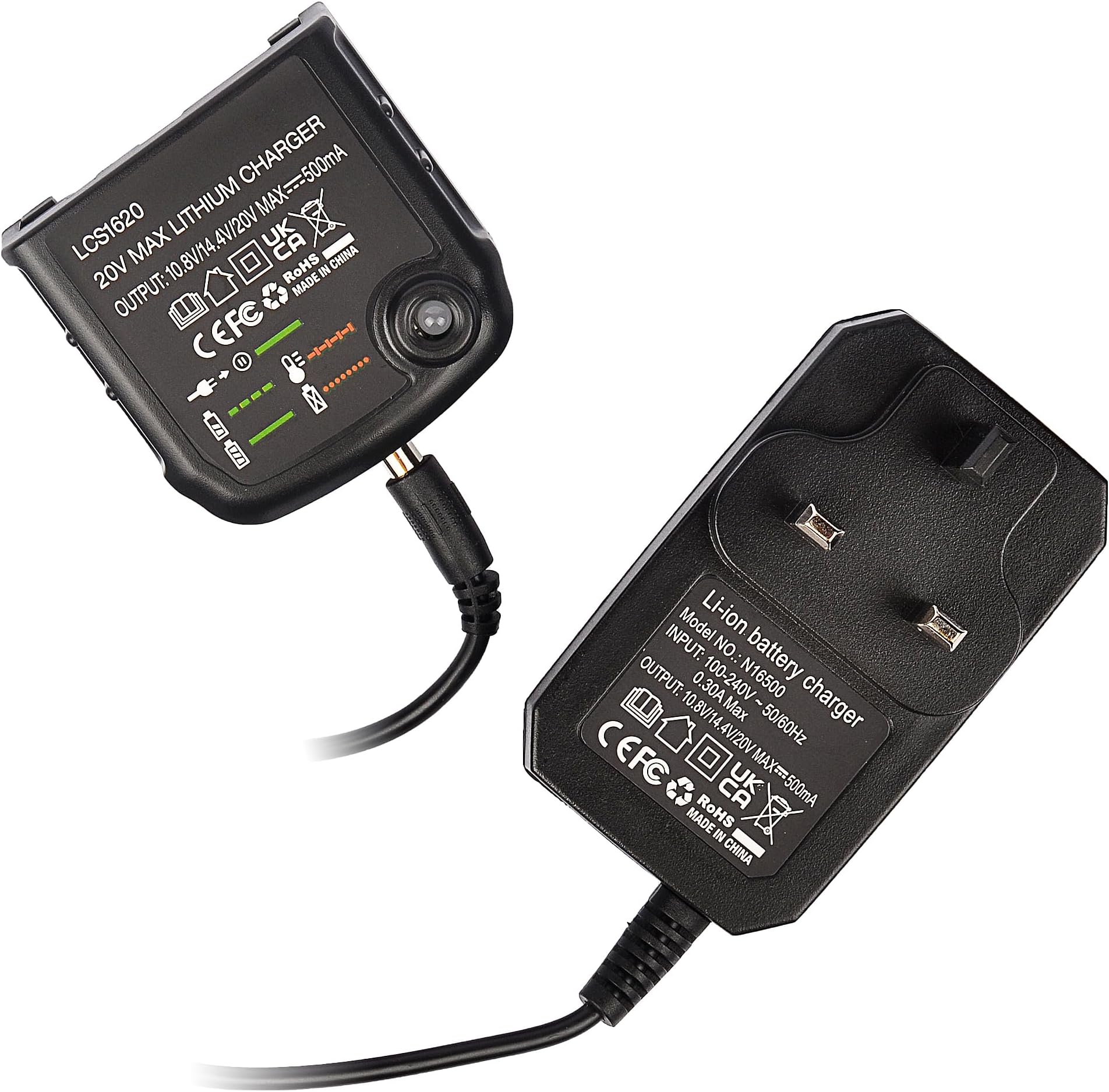 Hiesuan Black & Decker 20V Battery Adapter With LED Light – Portable Worklight With USB & DC Ports