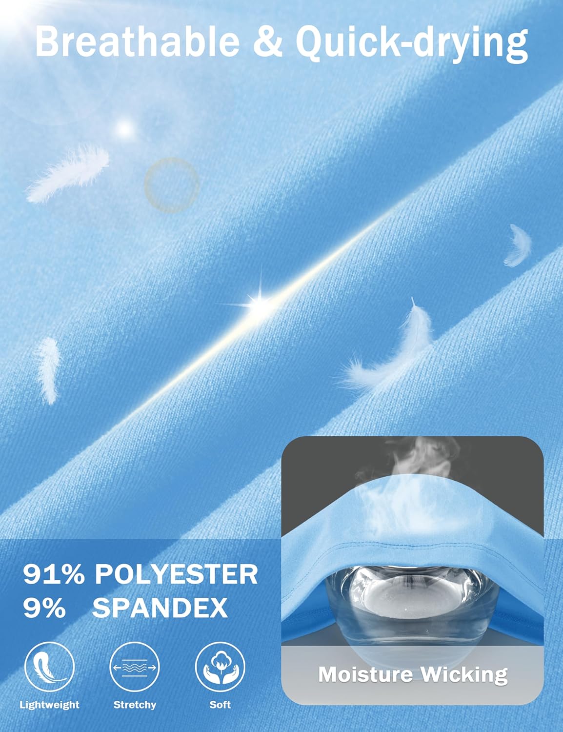 MAGCOMSEN Men's Workout Shirts Dry Fit Short Sleeve Shirts UPF 50+ Moisture Wicking Athletic Swim Tshirt Running Gym Fishing - Image 5