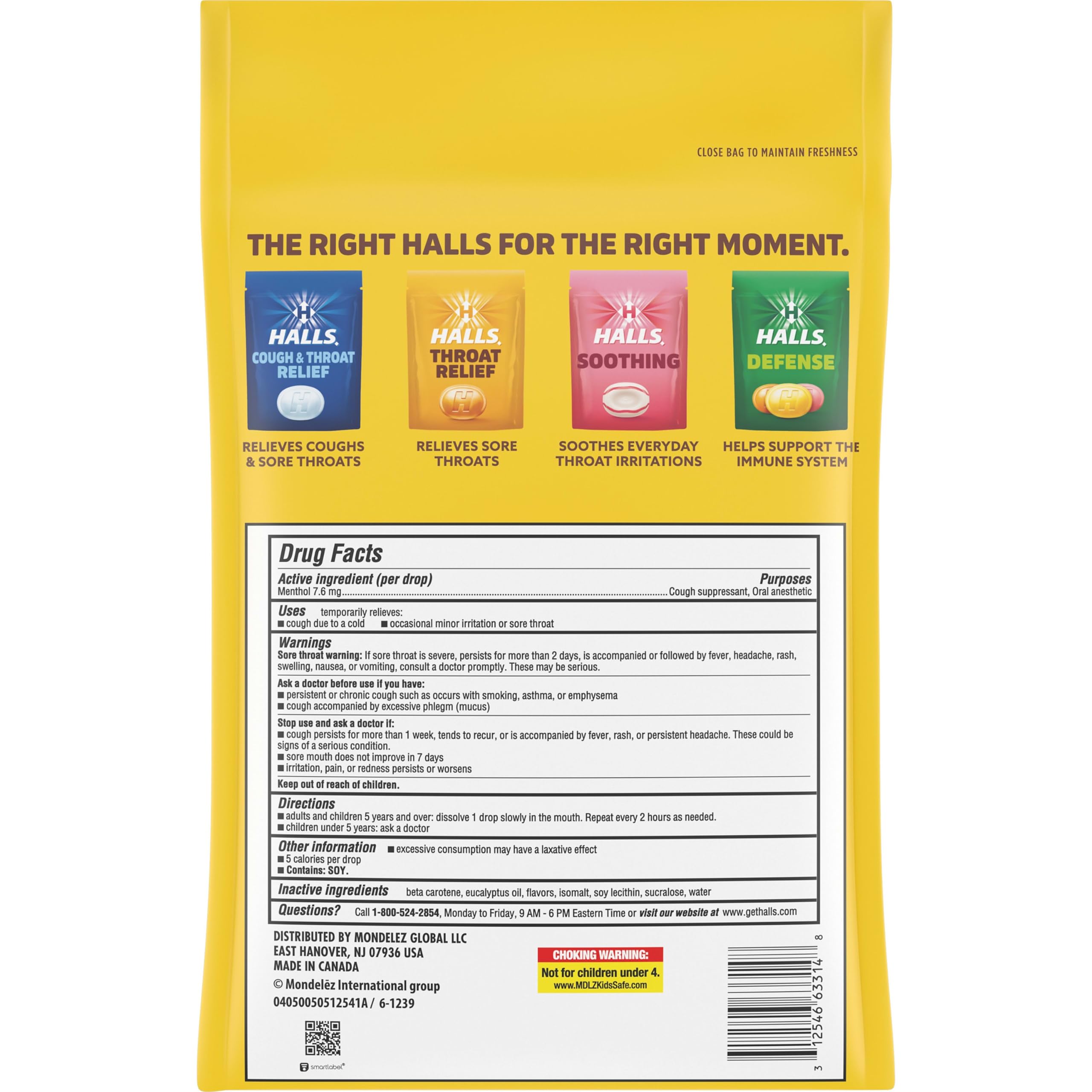 HALLS Cough & Throat Relief Honey Lemon Sugar Free Cough Drops, 180 ct — Amazon image 14