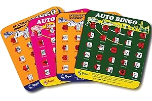 Regal Games Car Games, Bingo Cards With Sliding Windows
