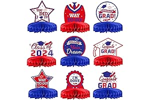 Red and Blue Graduation Party Supplies for 2024