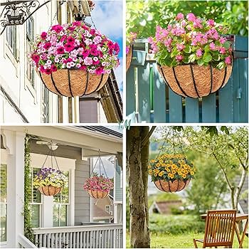 2 Pack Coconut Liners For Planters, Hanging Basket Coco