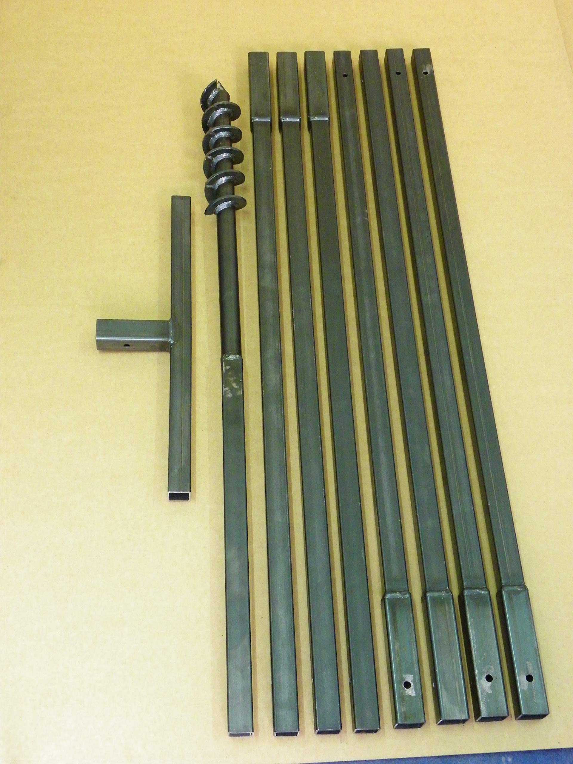70 mm 8 Meter Erdbohrer Erdlochbohrer Brunnenbohrer Pfahlbohrer Handerdbohrer Bohrgerät f. Brunnen und Rammfilter