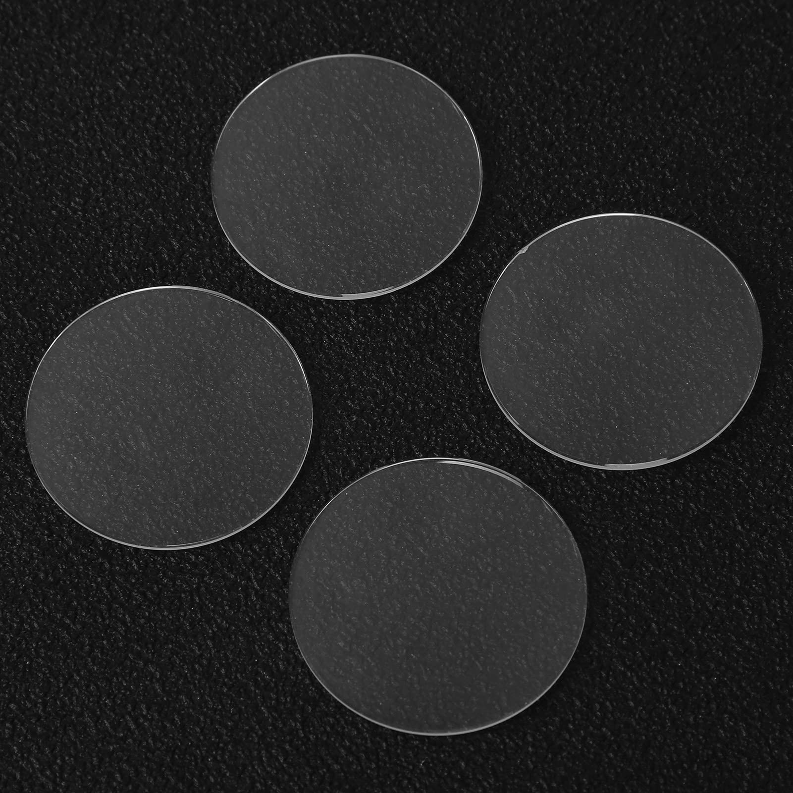 4 pary soczewek szafirowych o wysokiej przejrzystości z podwójną kopułką dla mechaników i zegarmistrzów, od 30 mm do 31,5 mm, grubość 1,2 mm