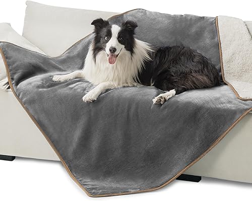 Bedsure - Mantas impermeables para perros pequeños medianos y grandes manta lavable para protección del sofá manta de vellón y Sherpa para cachorros Bedsure - Mantas impermeables para perros pequeños medianos y grandes manta lavable para protección del sofá manta de vellón y Sherpa para cachorros