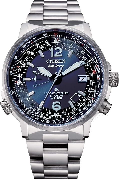 Orologio citizen uomo radicontrollato pilot in titanio quadrante blu CB0230-81L Orologio citizen uomo radicontrollato pilot in titanio quadrante blu CB0230-81L