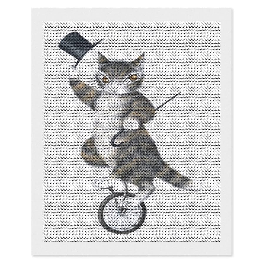 Amazon | 猫のダヤンは ダイヤモンドの絵画 ダイヤモンドアート