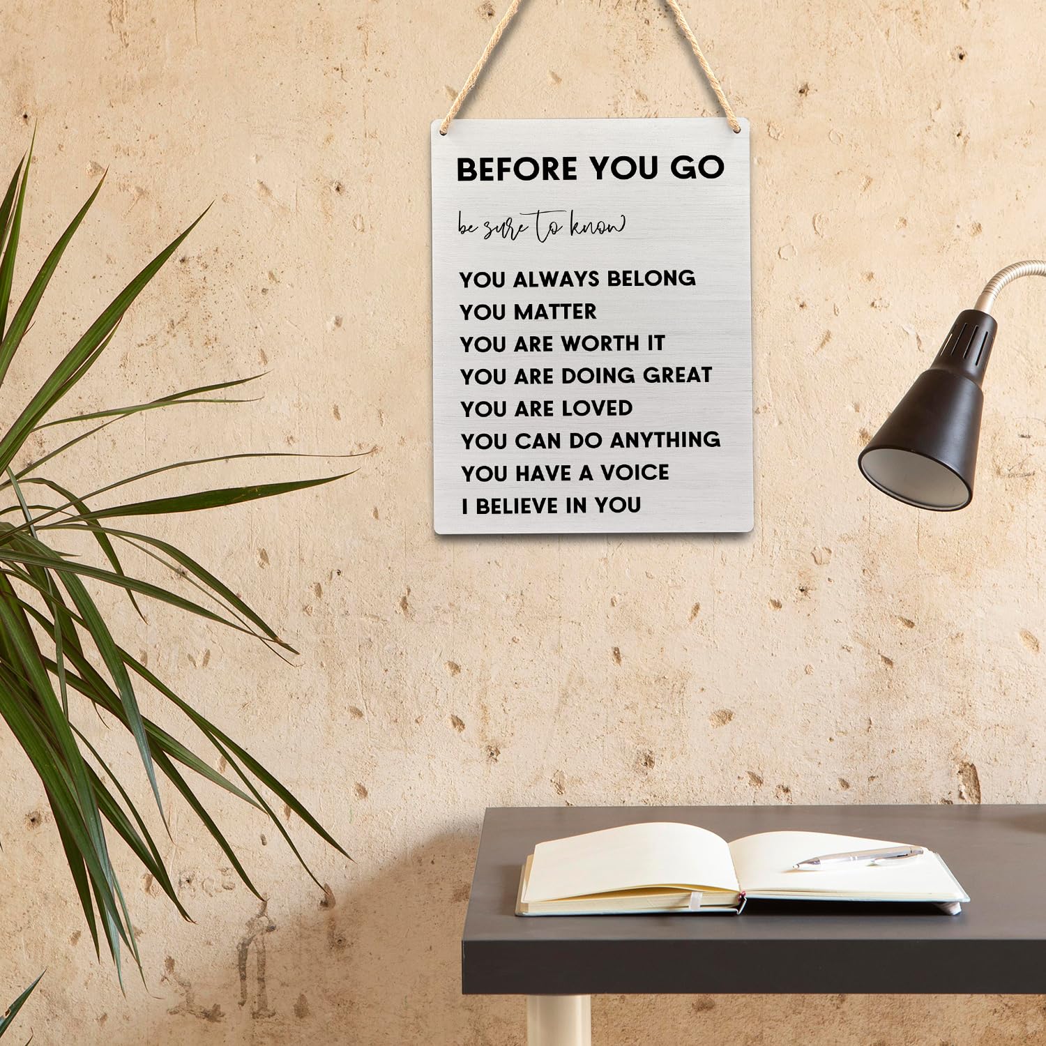 Ryeolo Positive Affirmations Wall Decor, Inspirational Wood Signs Wall Hanging for Classroom Kids Room Decor, Positive Affirmations for Kids, 7.8x10.2 Inches Wall Pediments