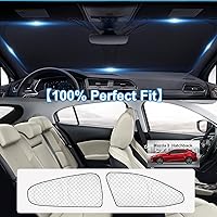 Vista 3 de KMF 6 piezas de parasoles gruesos para Mazda 3 Hatchback (No Sedán) 2014-2018 Accesorios, parasoles completos para parabrisas y ventanas de coche