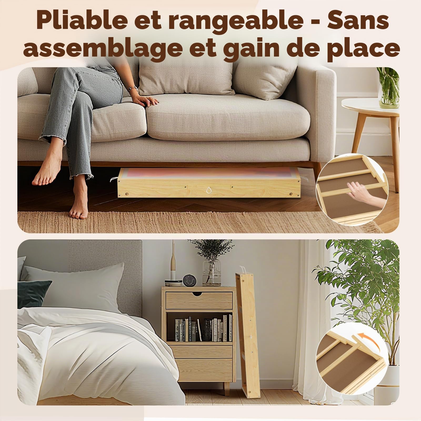 Table puzzle 1000 pièces - 76,5 x 57 x 32 cm - 6 tiroirs - Planche à puzzle (1000 pièces)