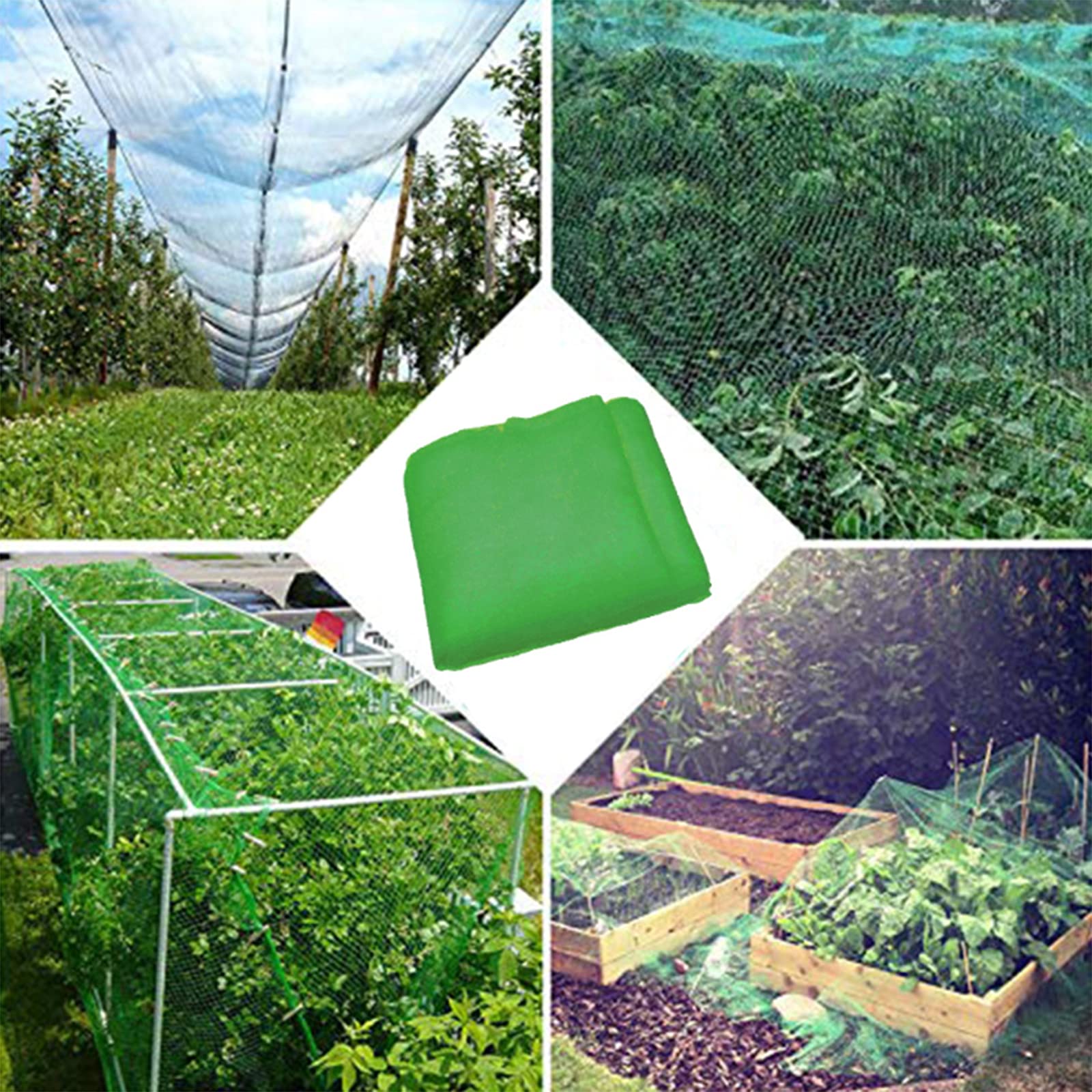 Copertura per Piante, Reti Protettive da Giardino, Protezione per per Orti, Serre, Aiuole, Frutta e Verdura, Riutilizzabile