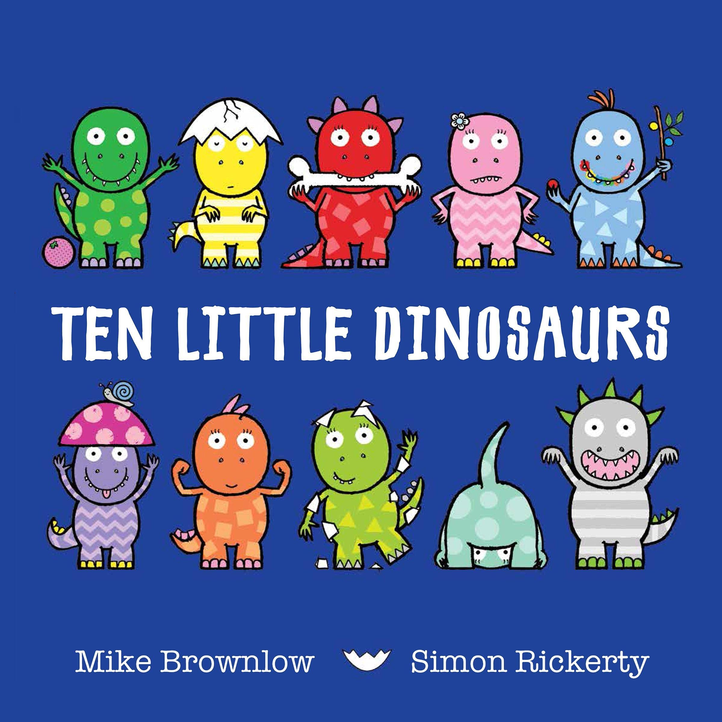 Cover art for Ten Little Dinosaurs