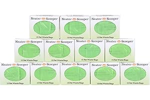 Neater Pet Brands Neater Scooper Scoop-to-Bag Cat Litter System Refill Bags (180 Count, Green)