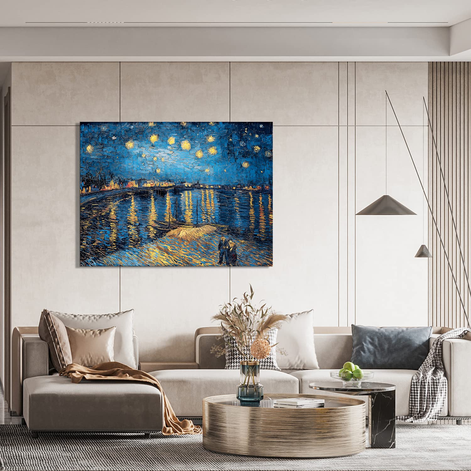 Amazon｜アートパネル ゴッホ 星月夜 抽象画 ひまわり 絵画 油絵風景画